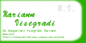 mariann visegradi business card